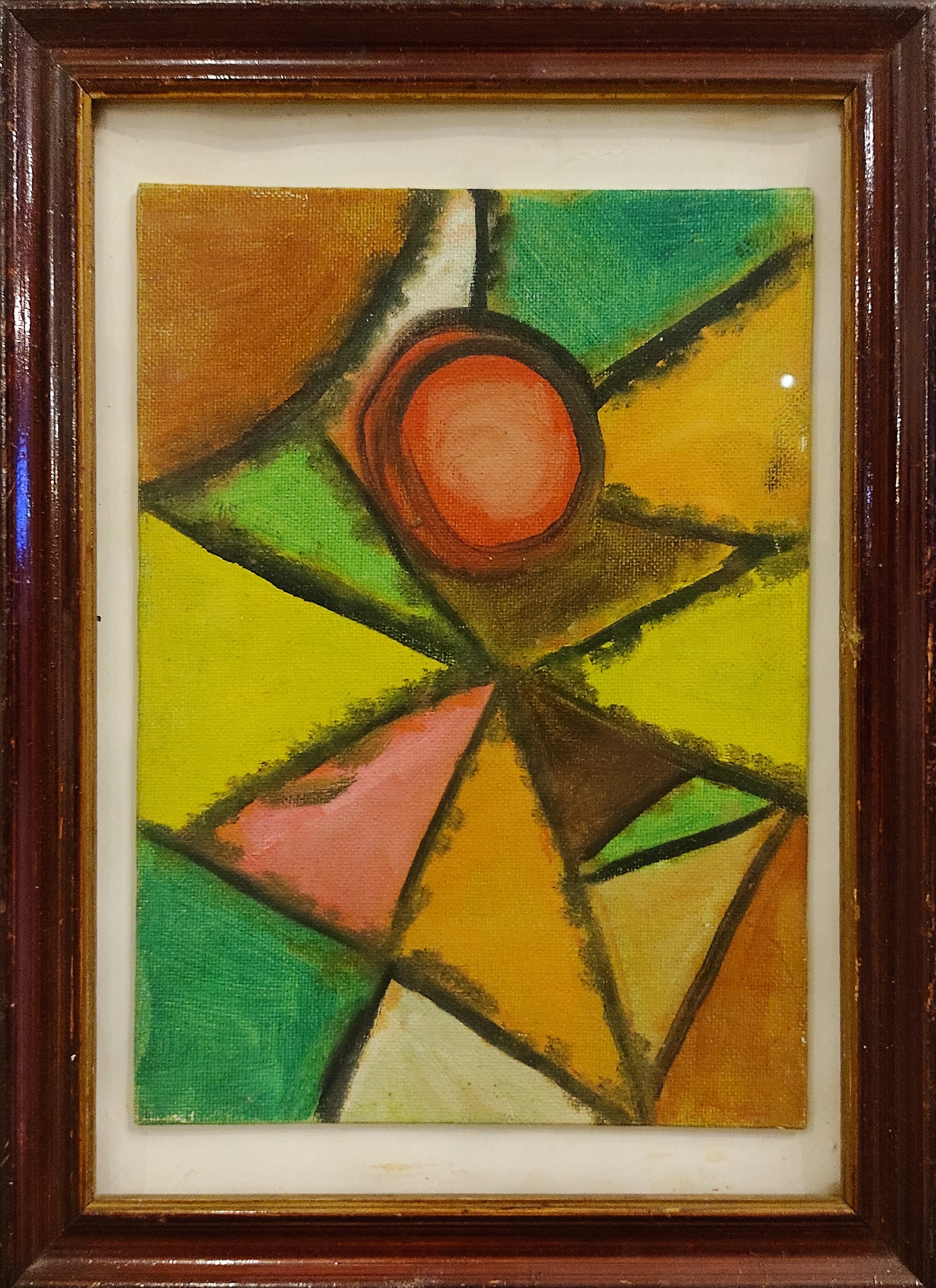 Abstacto geometrico 24,5 x 32cm oleo